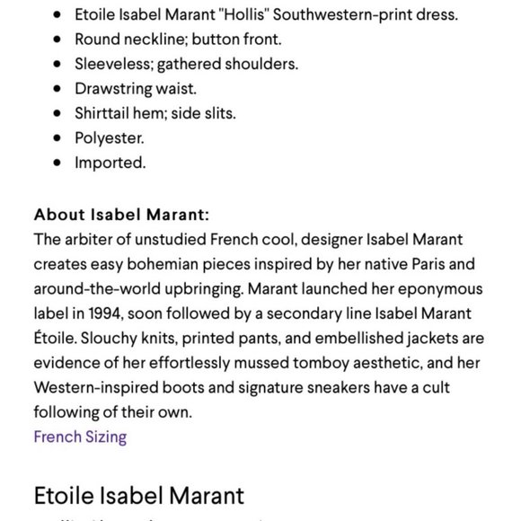 Isabel Marant Etoile Ikat Dress Size 6 Like new - Picture 13 of 15